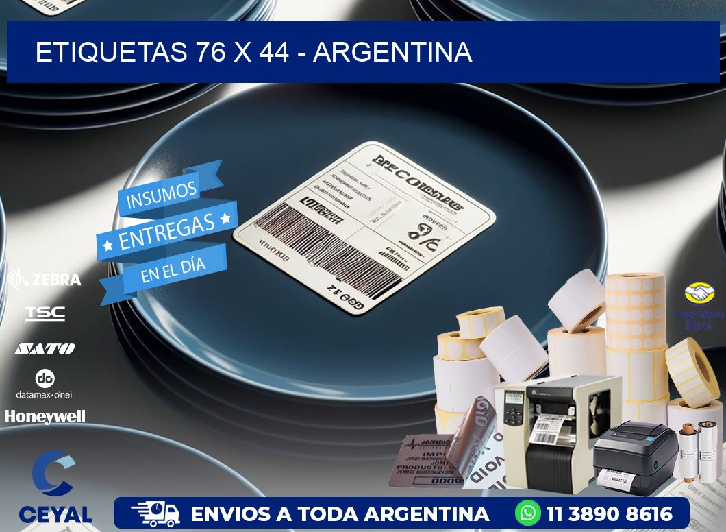 ETIQUETAS 76 x 44 - ARGENTINA