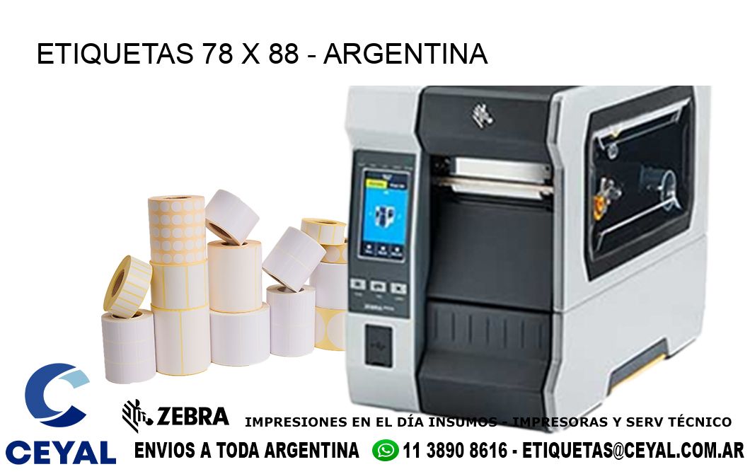 ETIQUETAS 78 x 88 - ARGENTINA