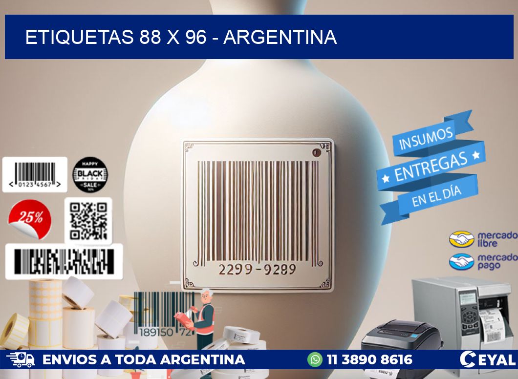 ETIQUETAS 88 x 96 - ARGENTINA