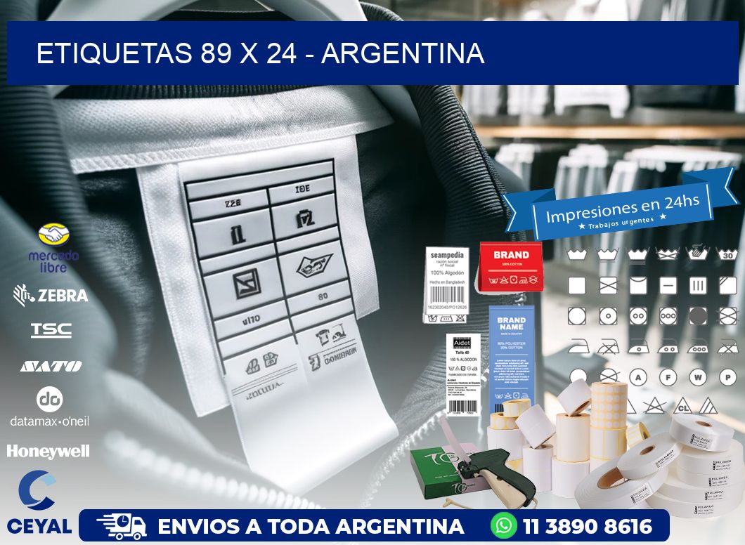 ETIQUETAS 89 x 24 - ARGENTINA