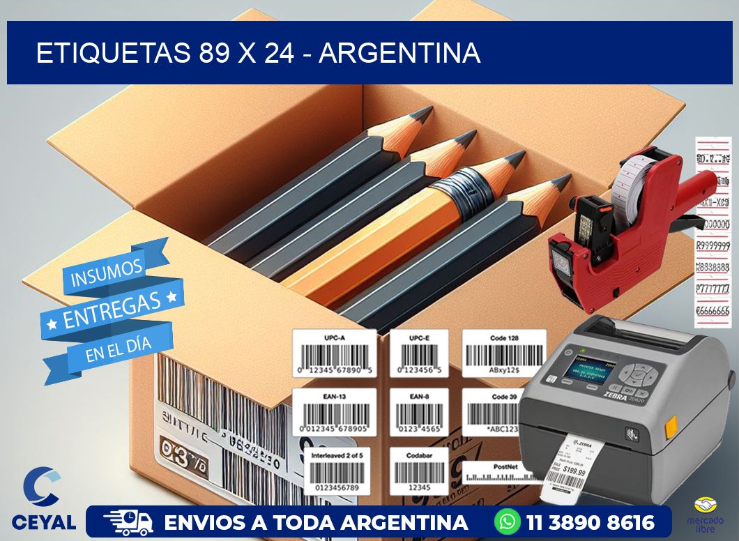 ETIQUETAS 89 x 24 - ARGENTINA