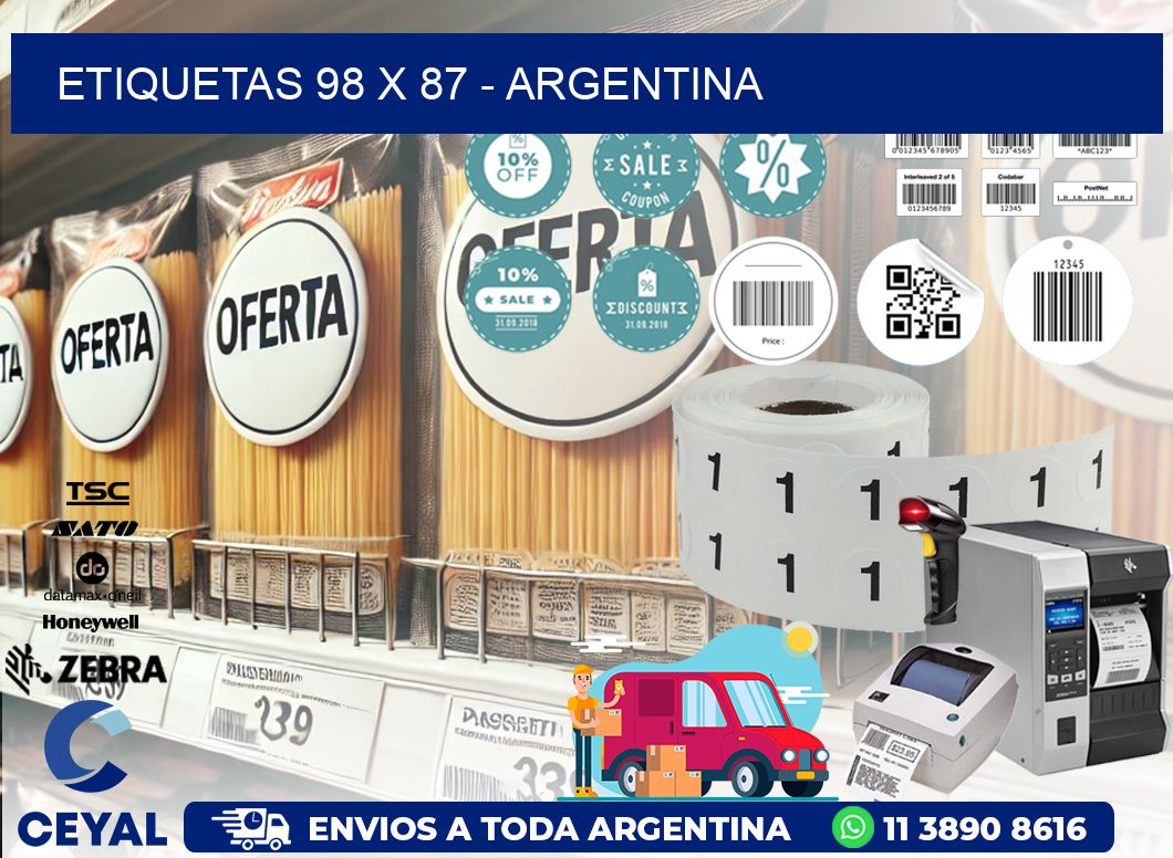 ETIQUETAS 98 x 87 - ARGENTINA