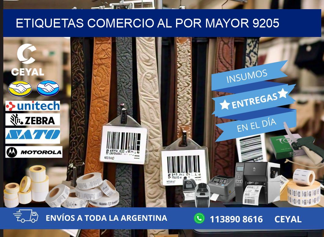 ETIQUETAS COMERCIO AL POR MAYOR 9205