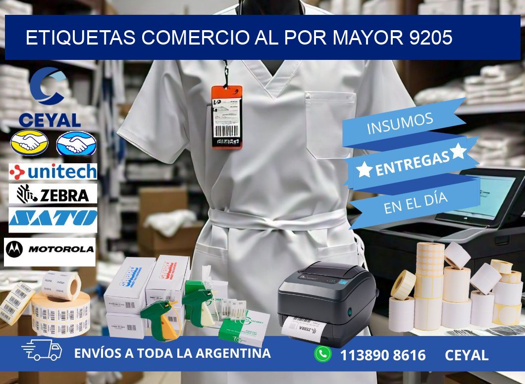 ETIQUETAS COMERCIO AL POR MAYOR 9205