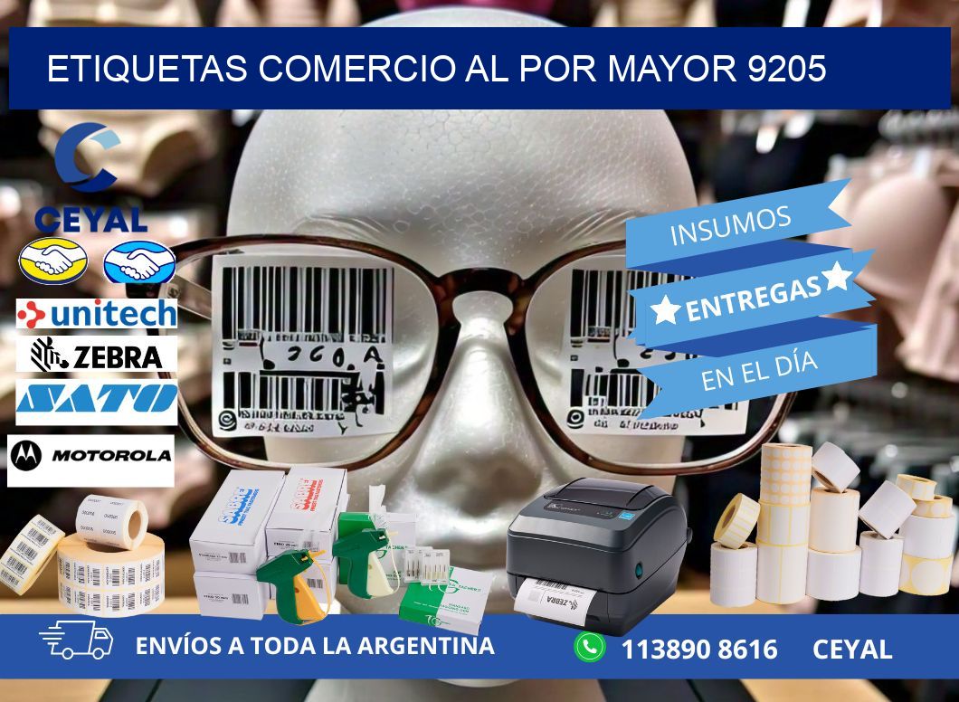 ETIQUETAS COMERCIO AL POR MAYOR 9205