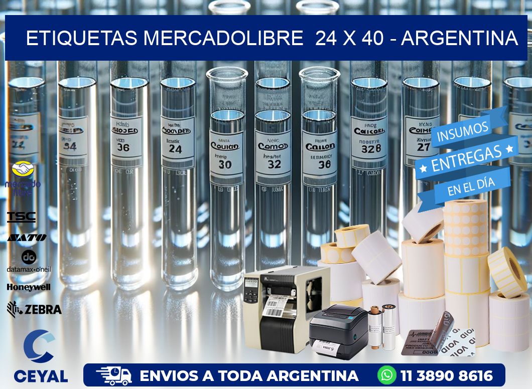 ETIQUETAS MERCADOLIBRE  24 x 40 – ARGENTINA