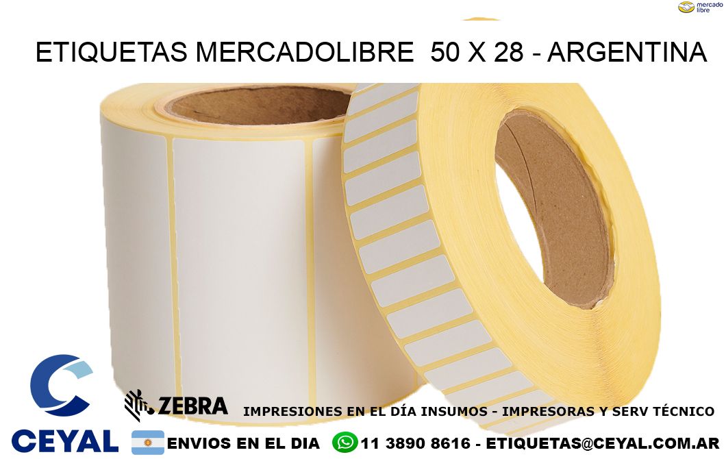 ETIQUETAS MERCADOLIBRE  50 x 28 – ARGENTINA