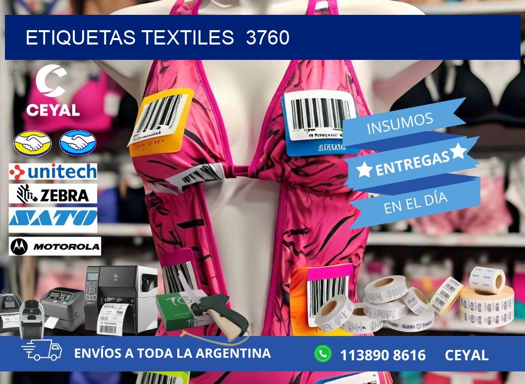 ETIQUETAS TEXTILES  3760