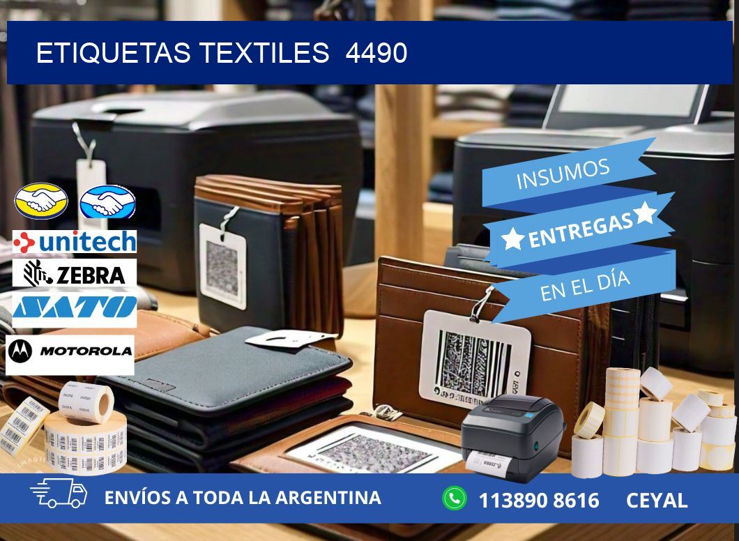 ETIQUETAS TEXTILES  4490