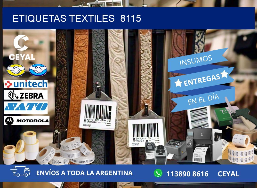 ETIQUETAS TEXTILES  8115