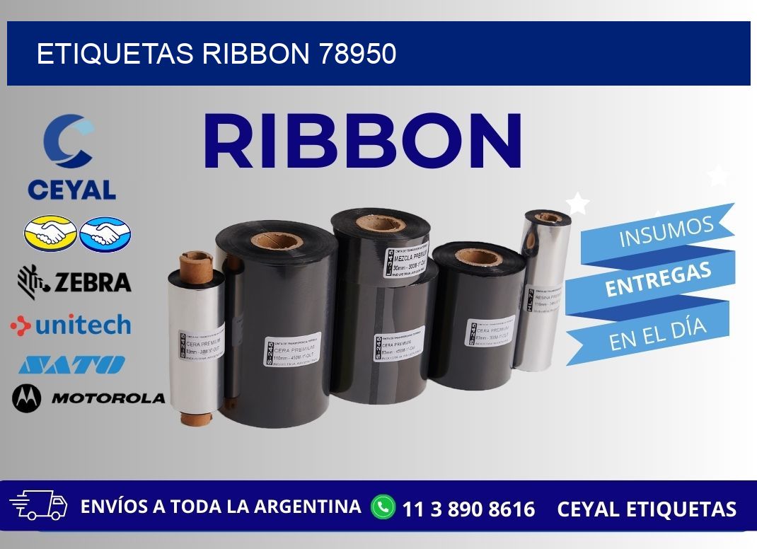 ETIQUETAS RIBBON 78950