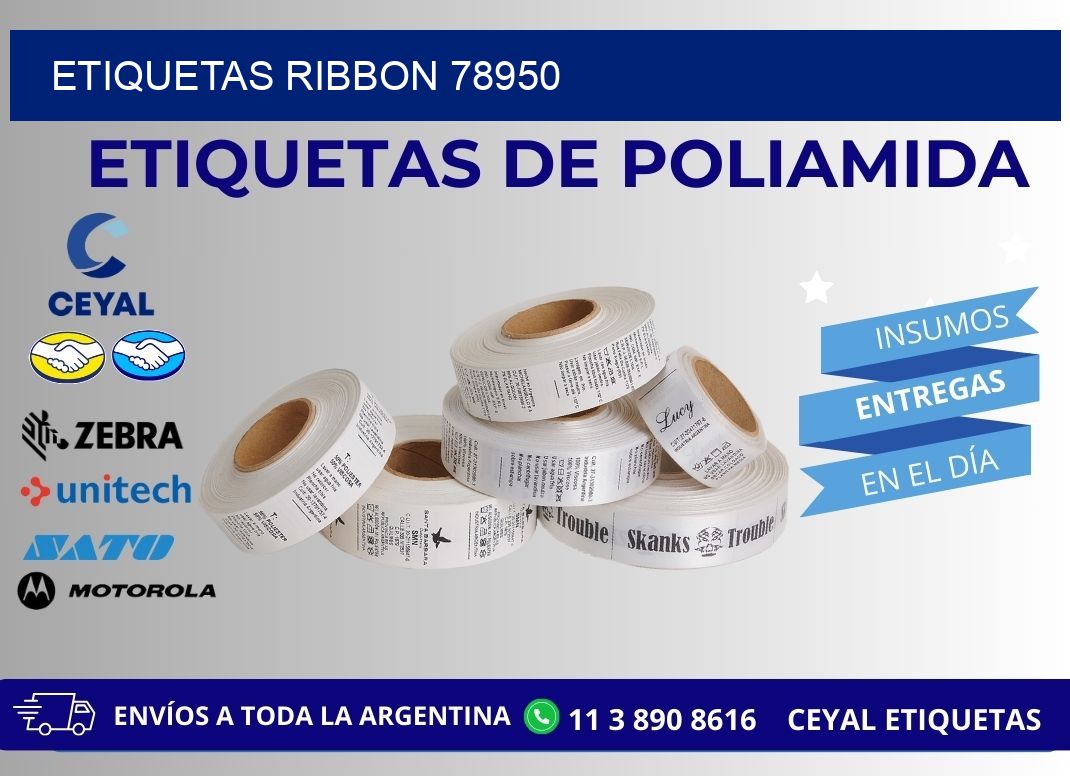 ETIQUETAS RIBBON 78950