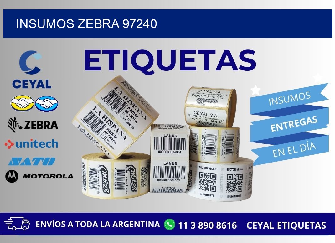 INSUMOS ZEBRA 97240