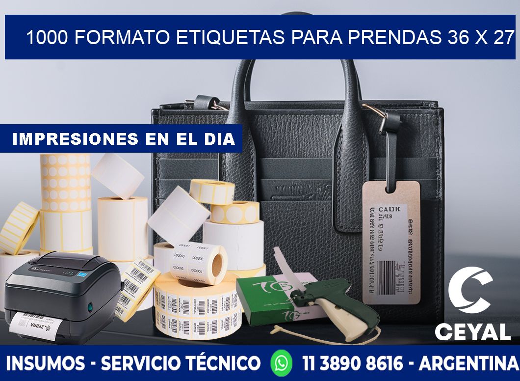 1000 FORMATO ETIQUETAS PARA PRENDAS 36 x 27