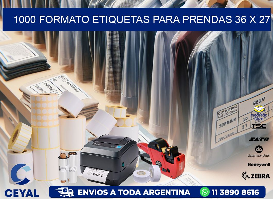 1000 FORMATO ETIQUETAS PARA PRENDAS 36 x 27