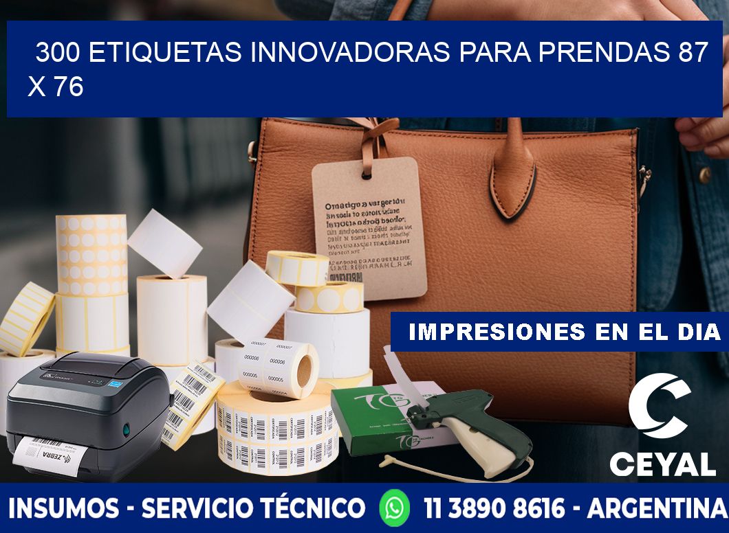 300 ETIQUETAS INNOVADORAS PARA PRENDAS 87 x 76