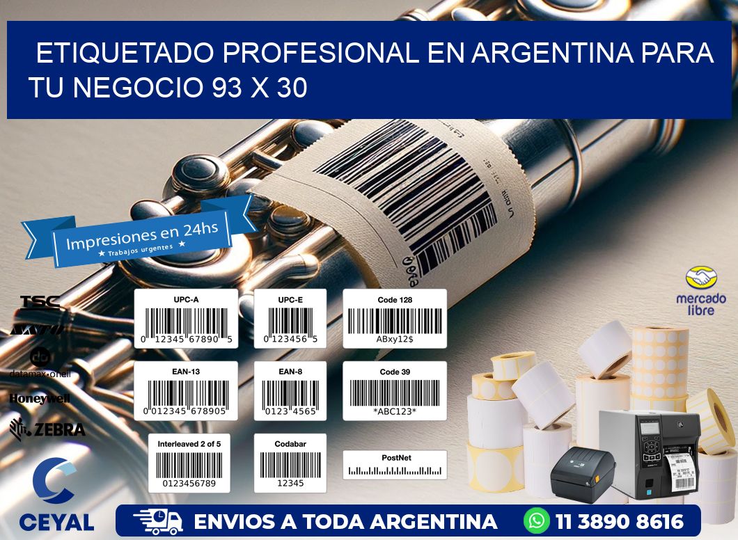 Etiquetado Profesional en Argentina para tu Negocio 93 x 30