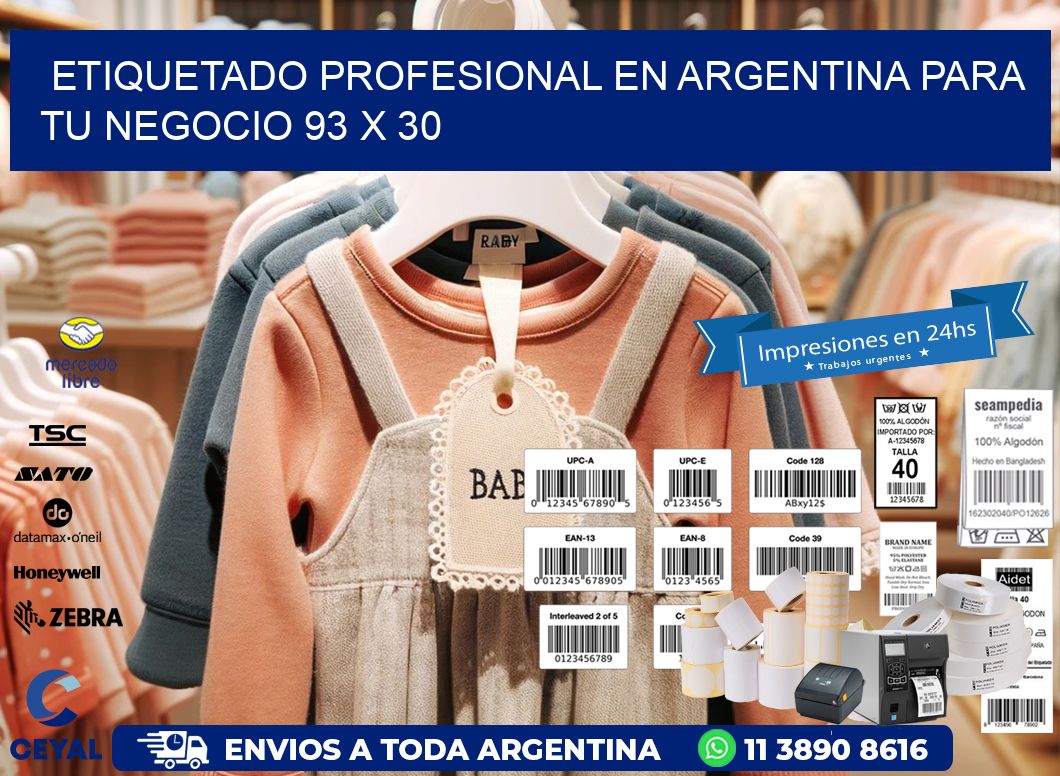 Etiquetado Profesional en Argentina para tu Negocio 93 x 30