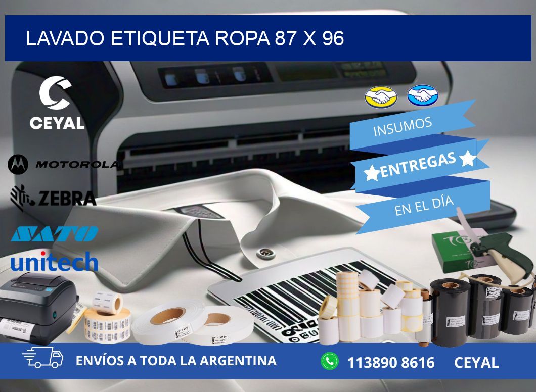 LAVADO ETIQUETA ROPA 87 x 96