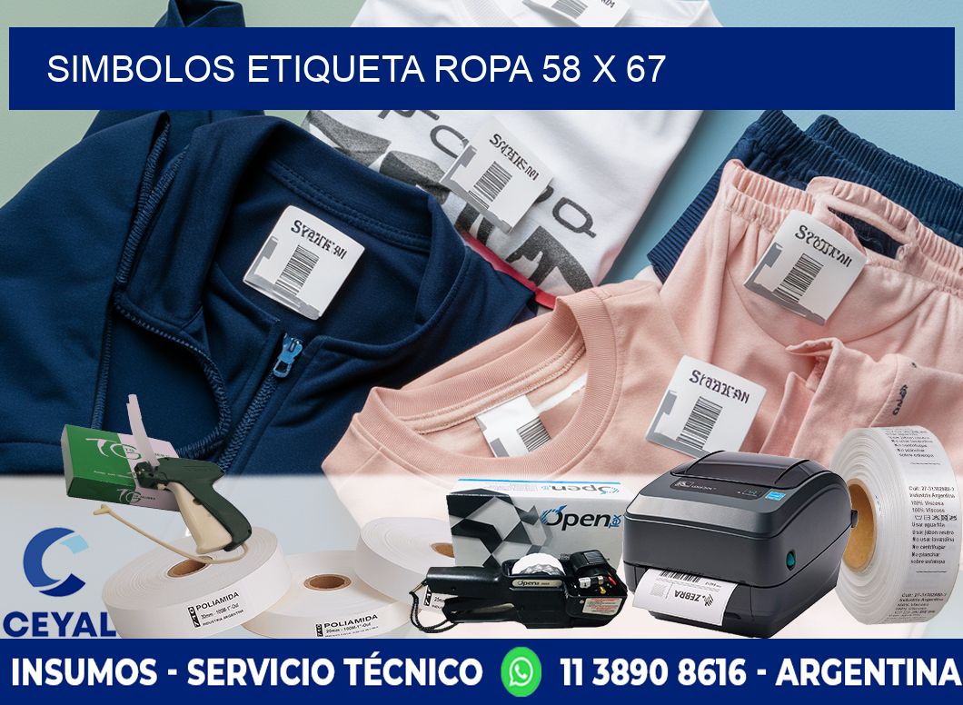 SIMBOLOS ETIQUETA ROPA 58 x 67