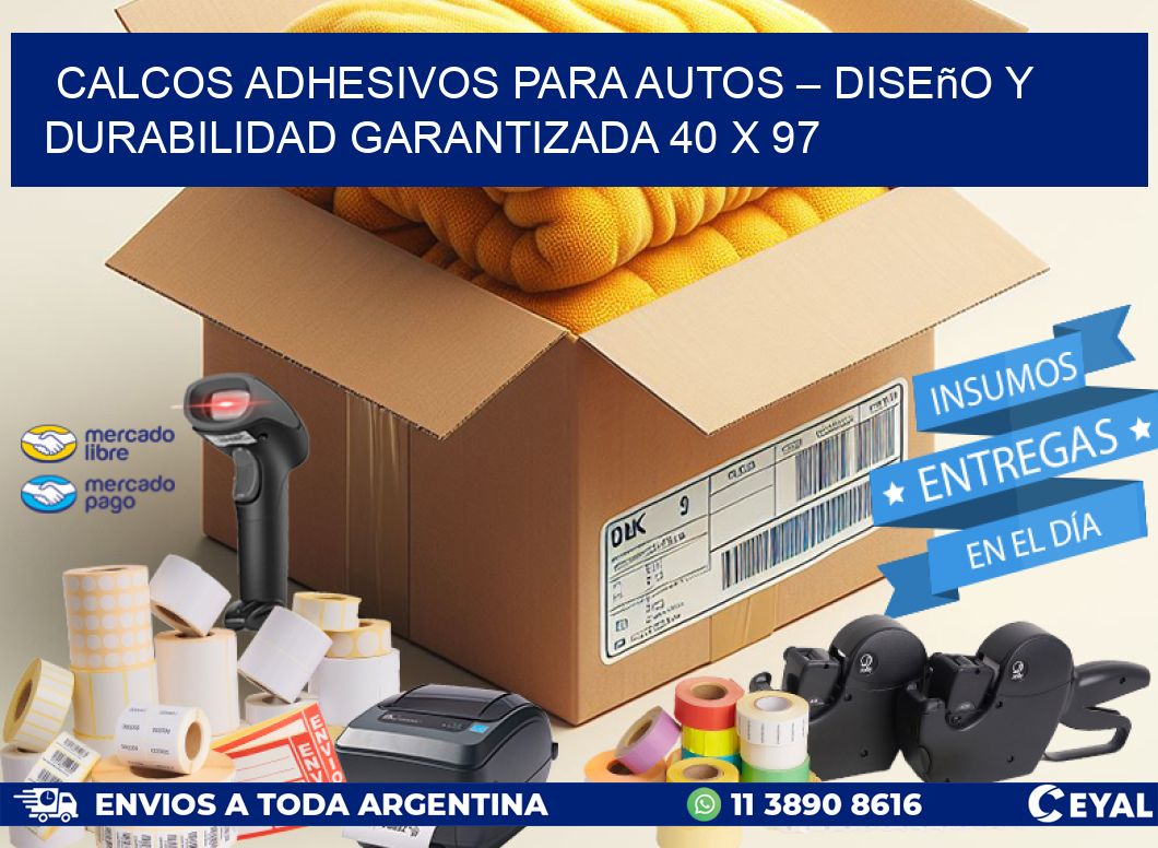 Calcos Adhesivos para Autos – Diseño y Durabilidad Garantizada 40 x 97