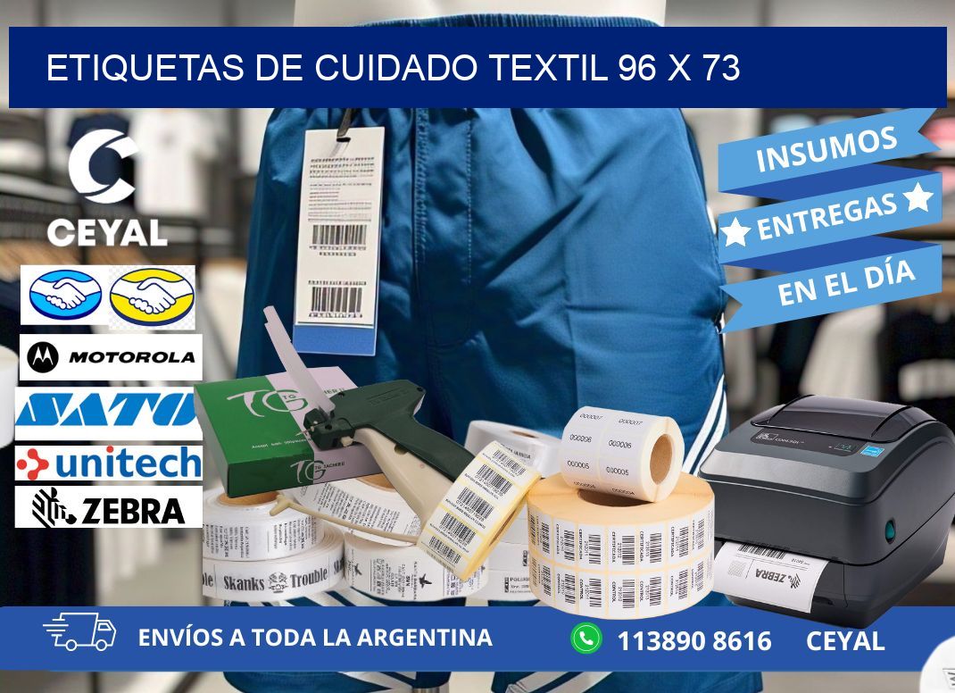 ETIQUETAS DE CUIDADO TEXTIL 96 x 73