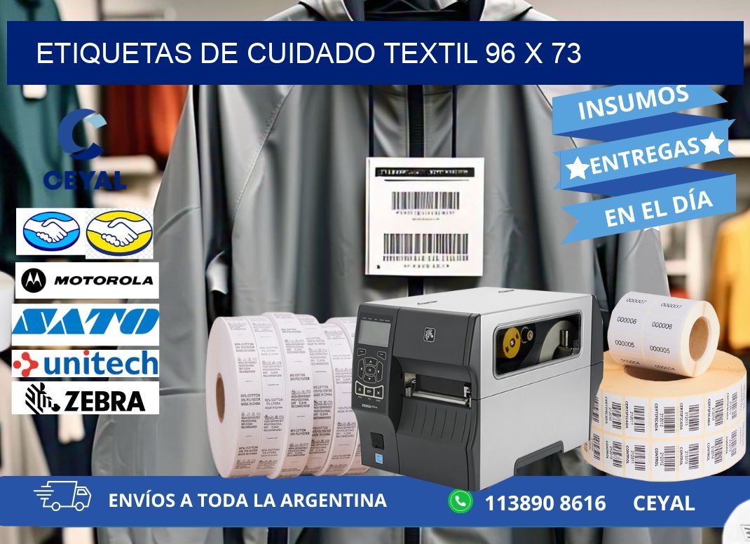 ETIQUETAS DE CUIDADO TEXTIL 96 x 73