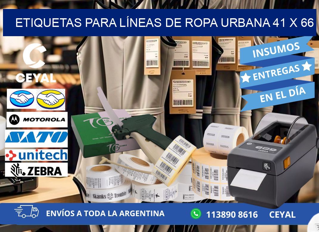 ETIQUETAS PARA LÍNEAS DE ROPA URBANA 41 x 66