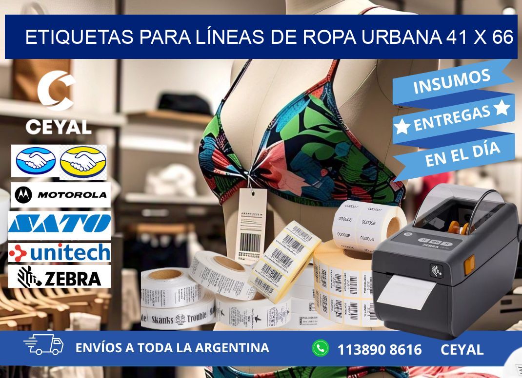 ETIQUETAS PARA LÍNEAS DE ROPA URBANA 41 x 66