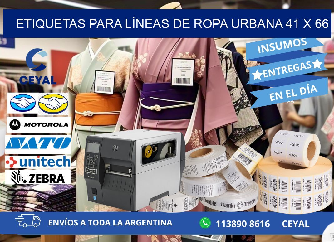 ETIQUETAS PARA LÍNEAS DE ROPA URBANA 41 x 66