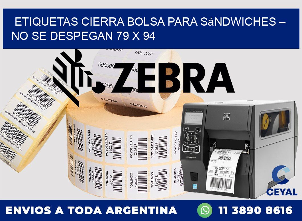 Etiquetas cierra bolsa para sándwiches – No se despegan 79 x 94