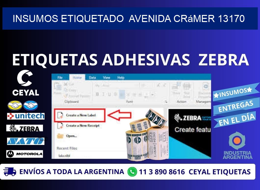 INSUMOS ETIQUETADO  Avenida Crámer 13170