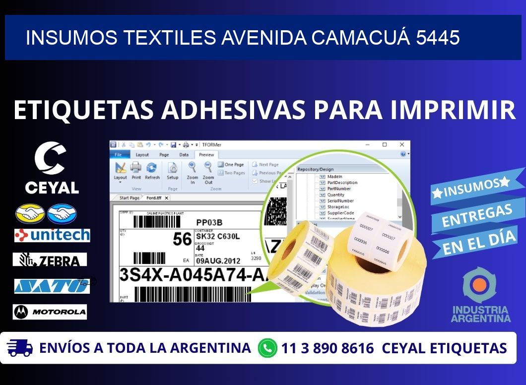 INSUMOS TEXTILES AVENIDA CAMACUÁ 5445