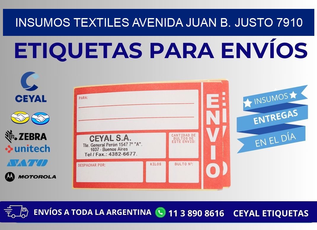 INSUMOS TEXTILES AVENIDA JUAN B. JUSTO 7910