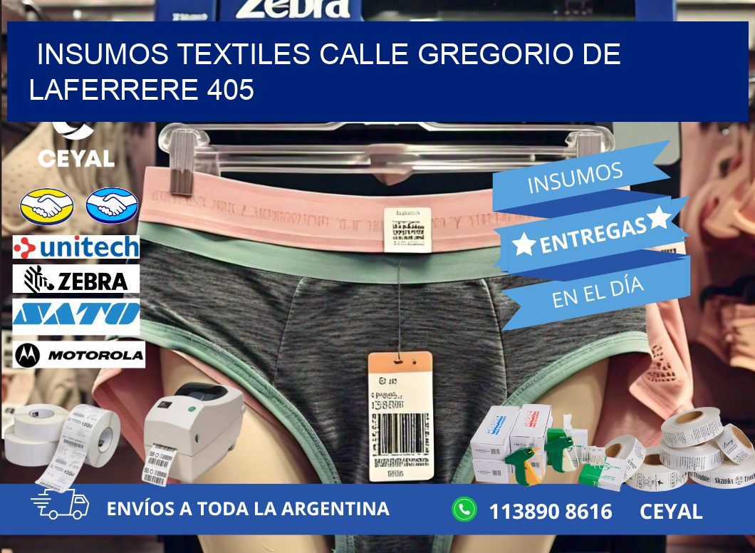 INSUMOS TEXTILES CALLE GREGORIO DE LAFERRERE 405