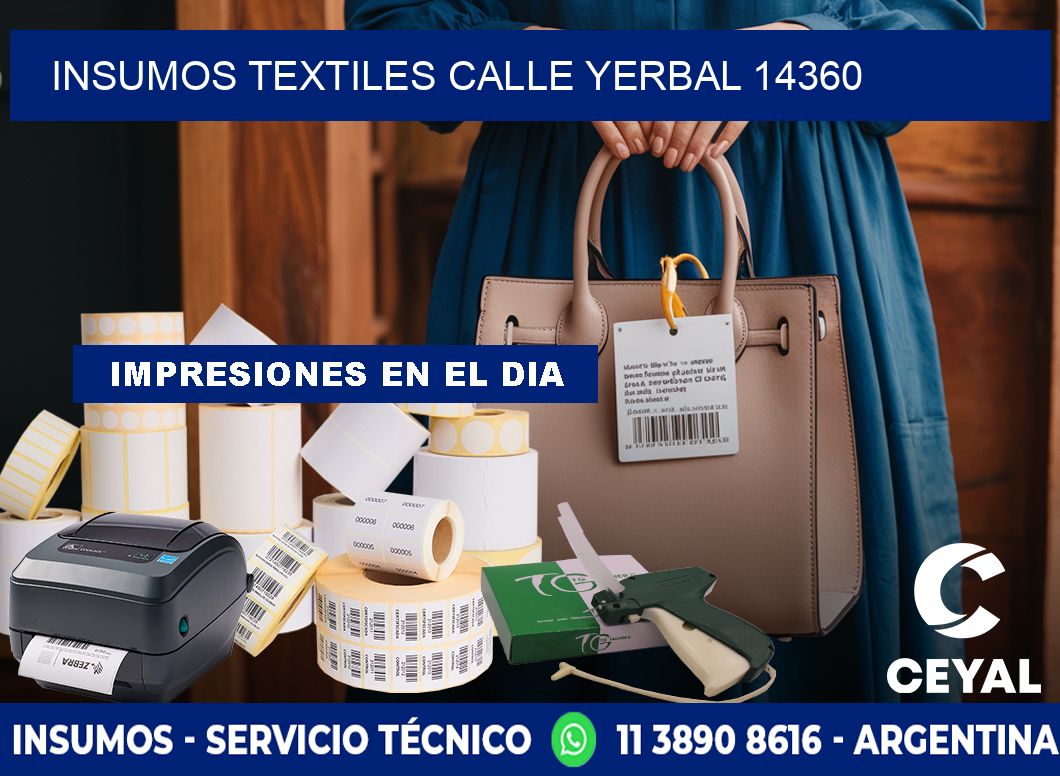 INSUMOS TEXTILES CALLE YERBAL 14360