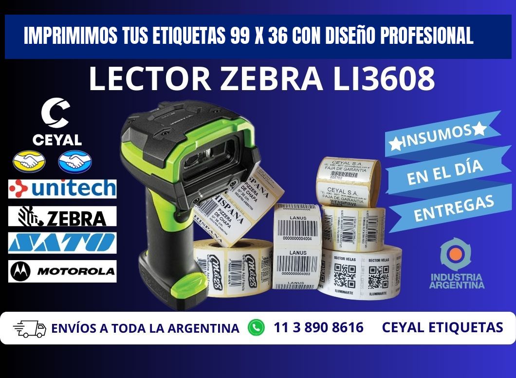 Imprimimos tus Etiquetas 99 x 36 con Diseño Profesional