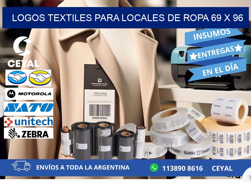 LOGOS TEXTILES PARA LOCALES DE ROPA 69 x 96