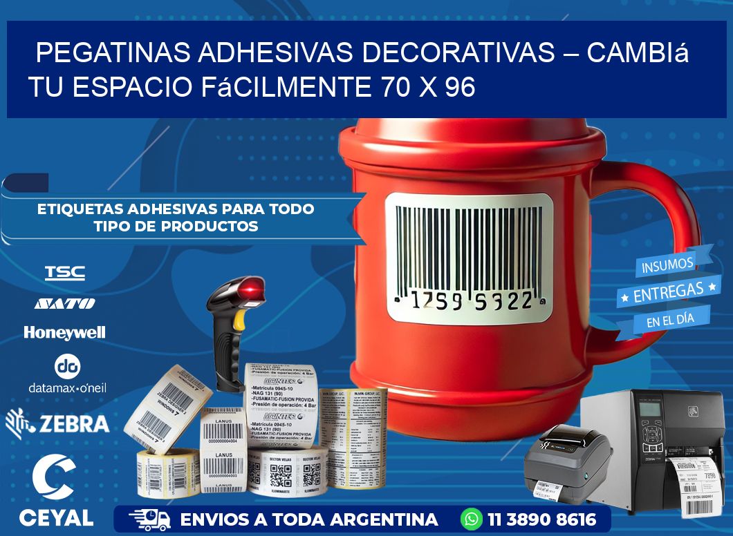 Pegatinas Adhesivas Decorativas – Cambiá Tu Espacio Fácilmente 70 x 96