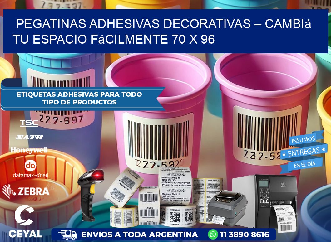 Pegatinas Adhesivas Decorativas – Cambiá Tu Espacio Fácilmente 70 x 96