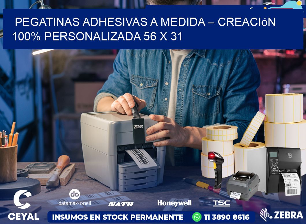 Pegatinas Adhesivas a Medida – Creación 100% Personalizada 56 x 31