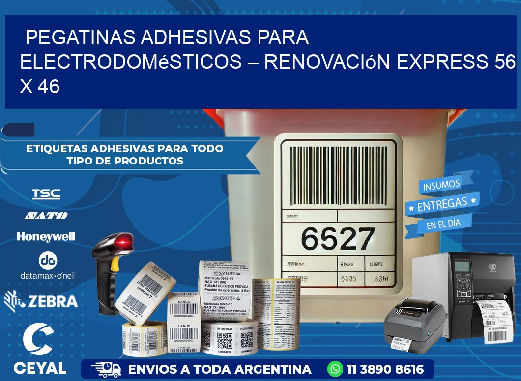 Pegatinas Adhesivas para Electrodomésticos – Renovación Express 56 x 46