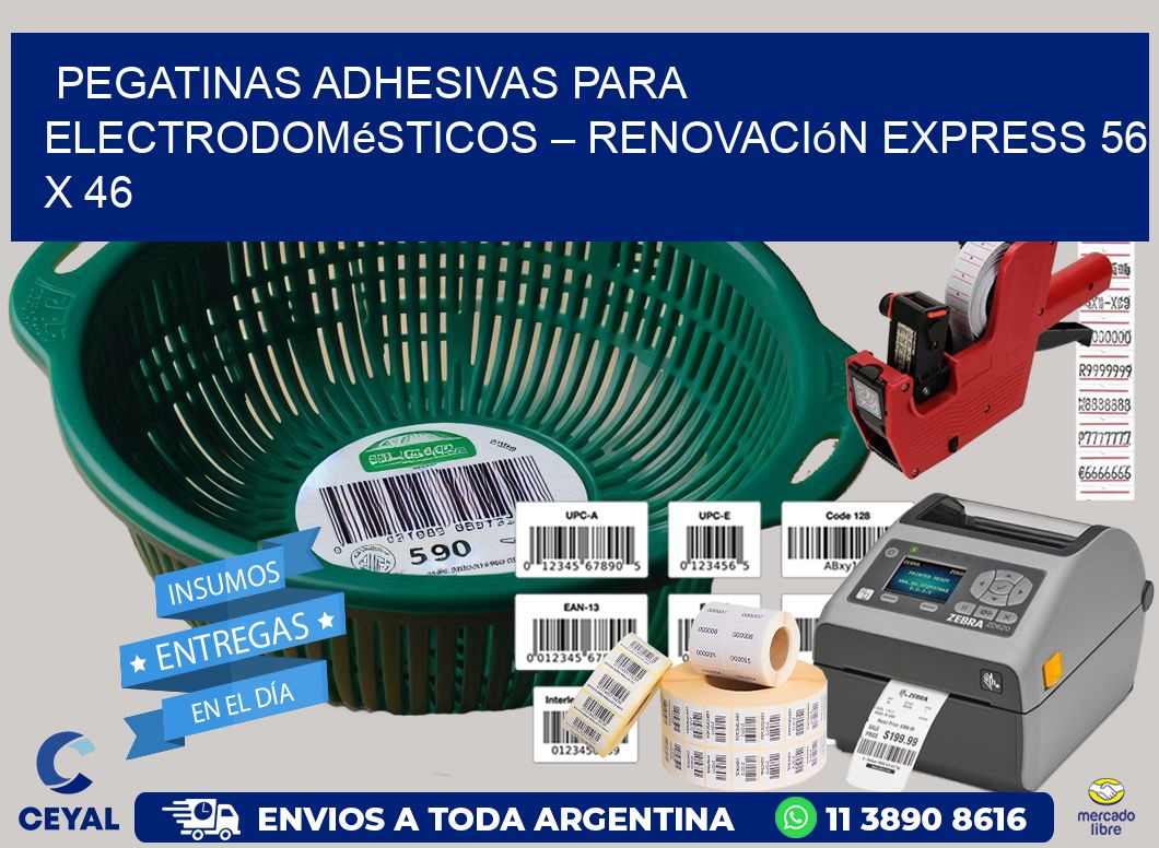 Pegatinas Adhesivas para Electrodomésticos – Renovación Express 56 x 46