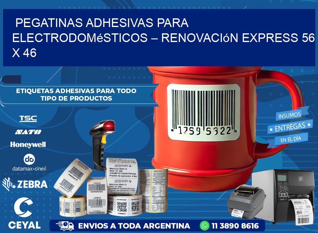 Pegatinas Adhesivas para Electrodomésticos – Renovación Express 56 x 46