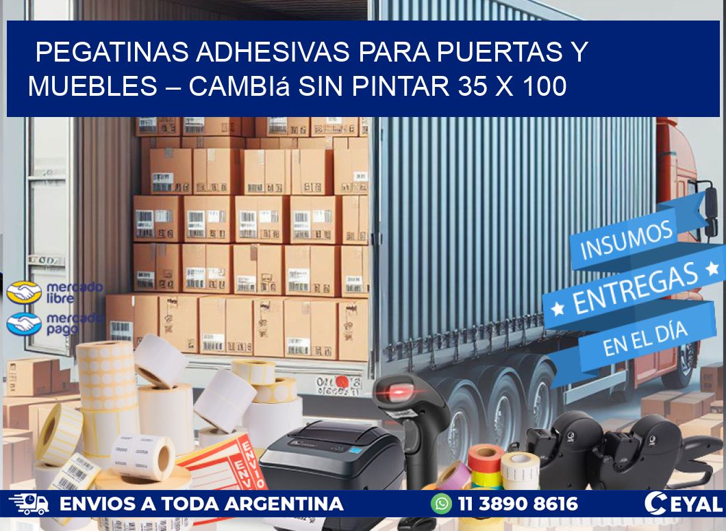 Pegatinas Adhesivas para Puertas y Muebles – Cambiá sin Pintar 35 x 100