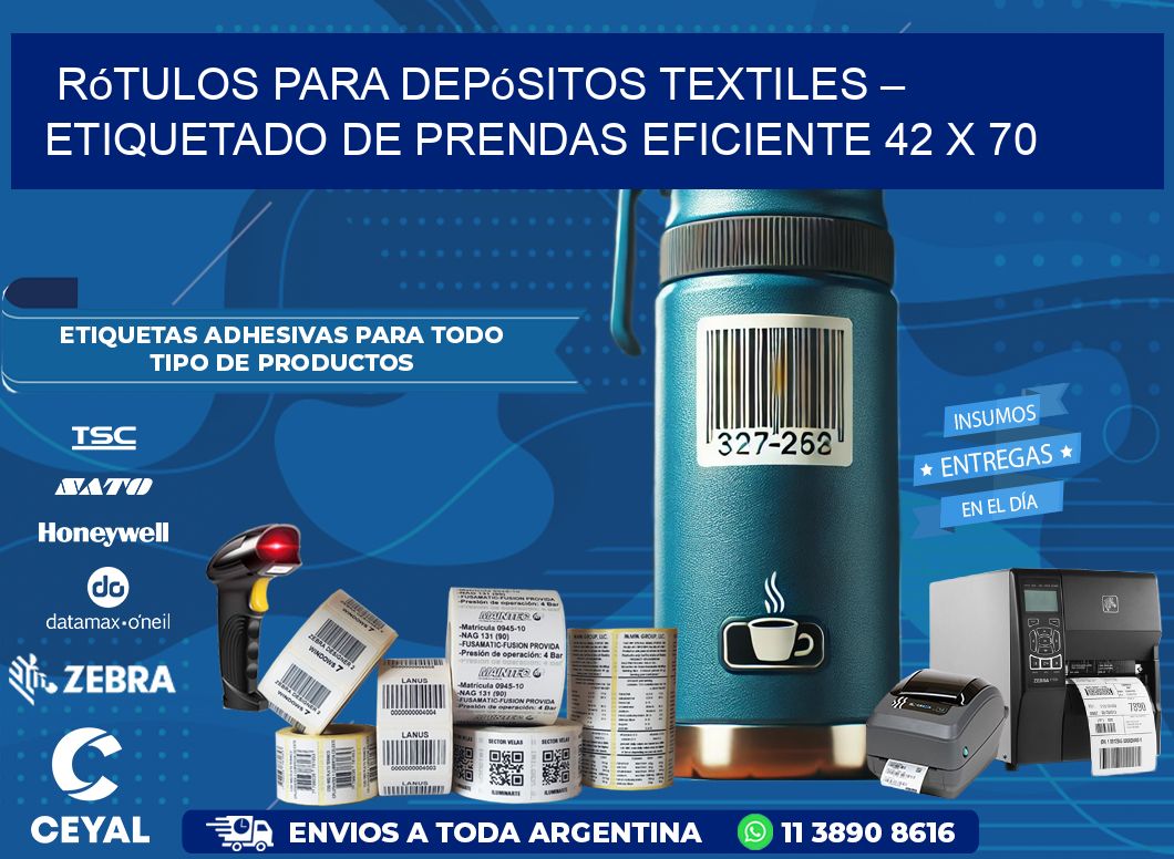 Rótulos para Depósitos Textiles – Etiquetado de Prendas Eficiente 42 x 70