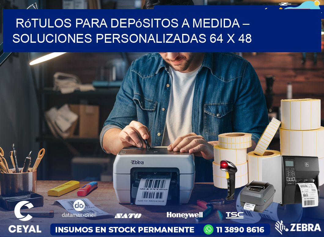 Rótulos para Depósitos a Medida – Soluciones Personalizadas 64 x 48