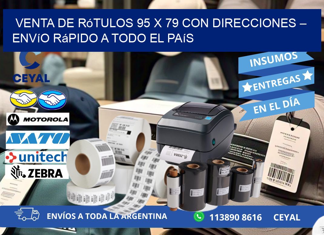 Venta de Rótulos 95 x 79 con Direcciones – Envío Rápido a Todo el País