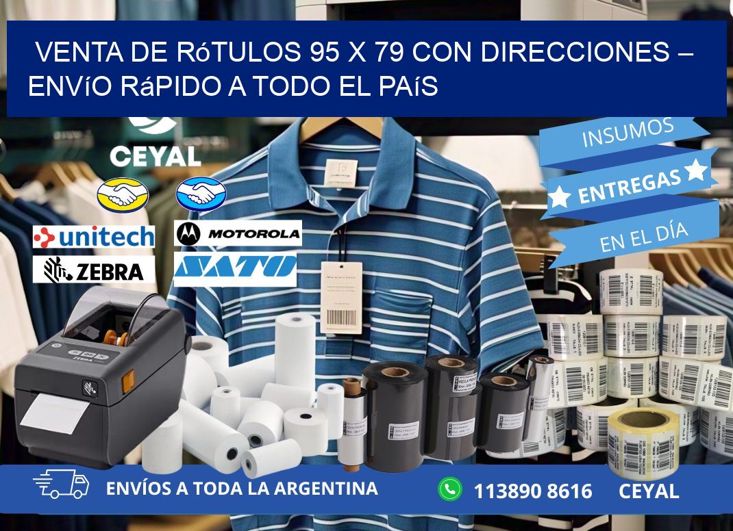 Venta de Rótulos 95 x 79 con Direcciones – Envío Rápido a Todo el País