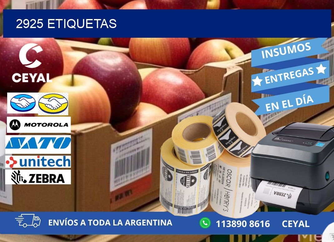 2925 ETIQUETAS